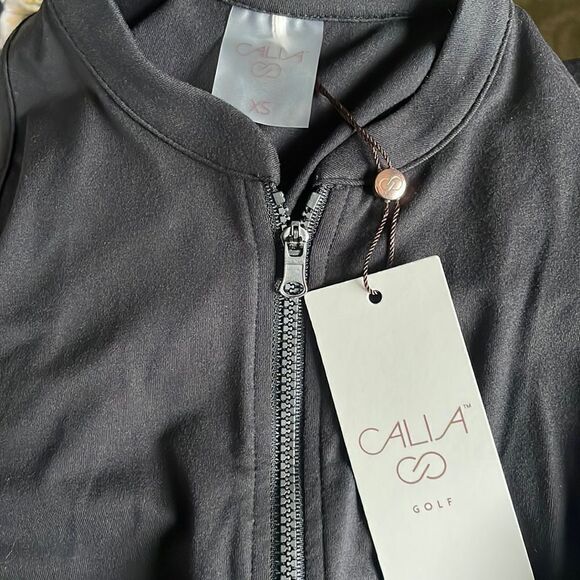 NWT CALIA by Carrie Underwood Perforated Sleeveless Golf Dress Black XS - Picture 11 of 11